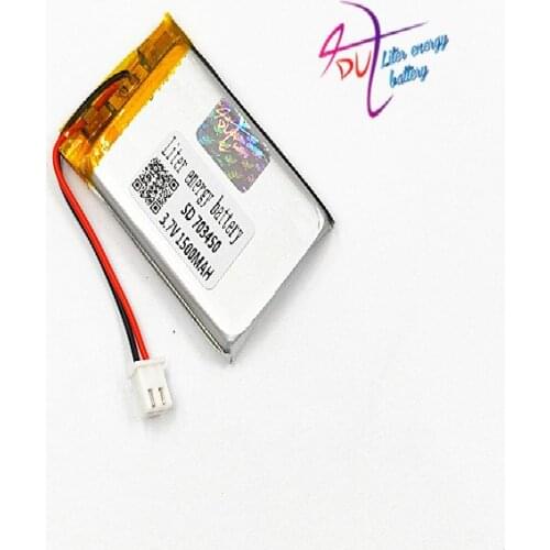 XHR-2P 2.54 10pcs 703450 3.7V 1500mAh 703448 intelligent polymer lithium ion battery Home Furnishing story