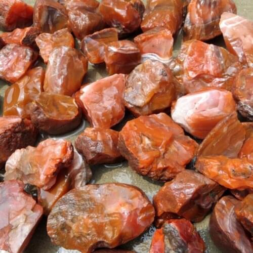 100g Lot Natural Red Agate Rough Stone Practice Hand-Carving Fish Tank Landscaping Flower Pot Decoration Feng Shui Ornaments