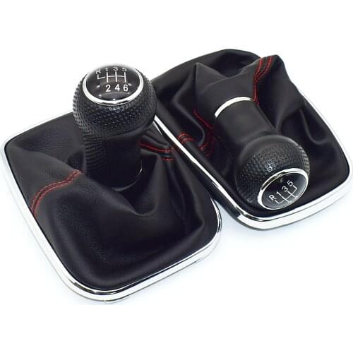 23mm 5 / 6 Speed Car Gear Shift Knob Lever Shifter Gaitor Boot For Volkswagen VW 1999-2004 Golf 4 IV MK4 GTI R32 Bora Jetta MT