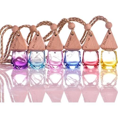 6ml Empty Car Perfume Bottle Air Freshener for Essential Essence Auto Ornament Perfume Pendant Beauty Wedding Gifts 200pcs/lot