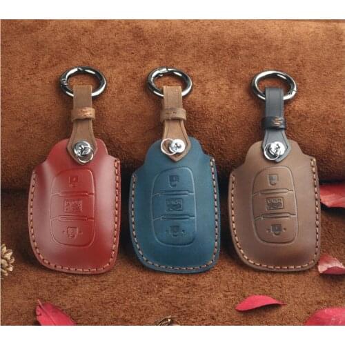 Car Handmade Keychain Case Holder For Hyundai Tucson Solaris Elantra Sonata Mistra Funda Llave Tucson 2019 Interior Accessories