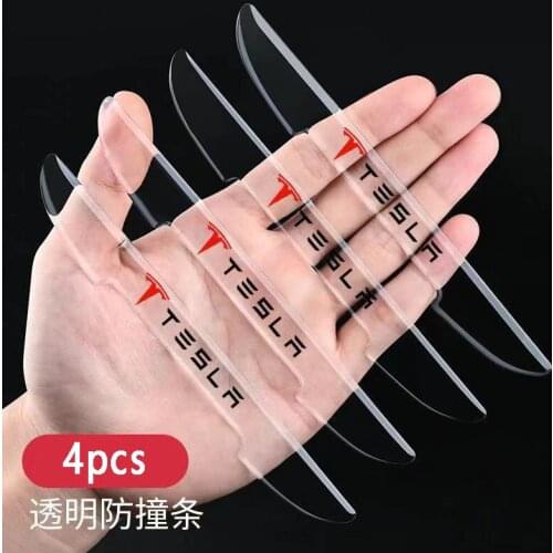 Car Door Edge Bumper Anti-collision Strip Guards Side Protector Sticker For Tesla Model 3 Model X Model S Model Y Roadster