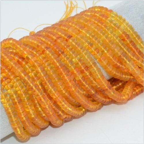 Natural Baltic Honey Amber Loose Rondelle Beads 6.5-7mm, Thickness around 3mm women jewelry bangles charm bracelet