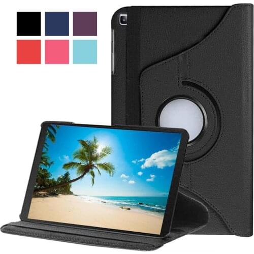 Case For Samsung Galaxy Tab A 8.0" 2019 SM-P200 P205 S Pen 360 Rotate Tablet Cover PU Leather Stand Holder Protective Back Shell