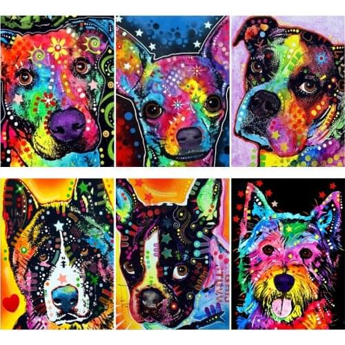 DIY Painted Animals 5D Diamond Painting Full Round/Square Rhinestone Mosaic Diamante Embroidery Cross Stitch Wall Art Best Gift