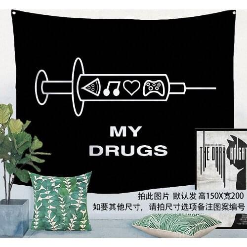 Classic Movie\Rock Band\Creative Pattern Flag Banner Cloth Art Retro Poster Tapestry Wall Sticker Hanging Painting Indoor Decor