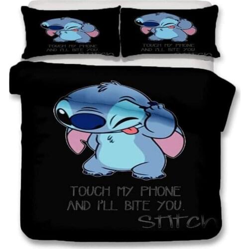 3D Printed Disney Family Stiller Bedding Set Duvet Quilt Cover Pillowcase Boys & Girls Deluxe Bedroom Decoration Home Textile