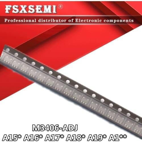 10pcs M3406-ADJ SOT23-5 M3406 SOT153 A14* A15* A16* A17* A18* A19* supply buck chip