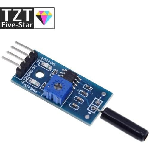 Vibration Sensor Module Normally Opened Type SW18010P Vibration switch alarm sensor module for Arduino