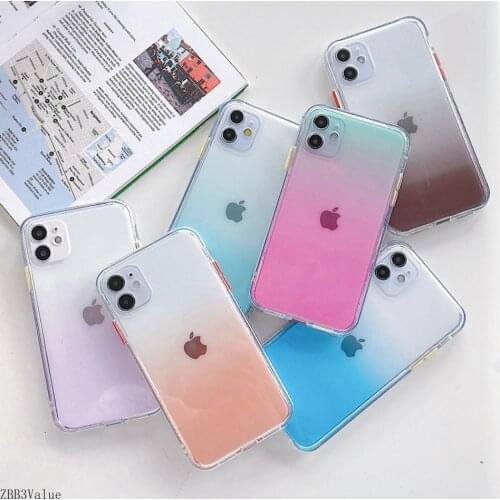 Marble Phone Case For Apple iPhone 11 Pro XS Max SE 2020 12 Mini 7 8 Plus X XS XR Case Transparent Full Protective Clear Cover