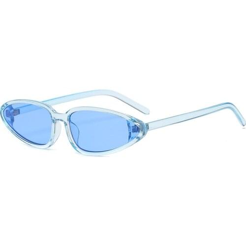 2021 new sunglasses ladies fashion small frame cat eye sunglasses trend candy color sunglasses women street driving glasses men