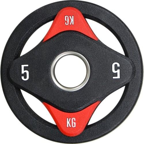 Direct Selling Pu Barbell Hand-pulling Holebell Colour Barbell Weight Lifting with Pu Material Bell Sheet