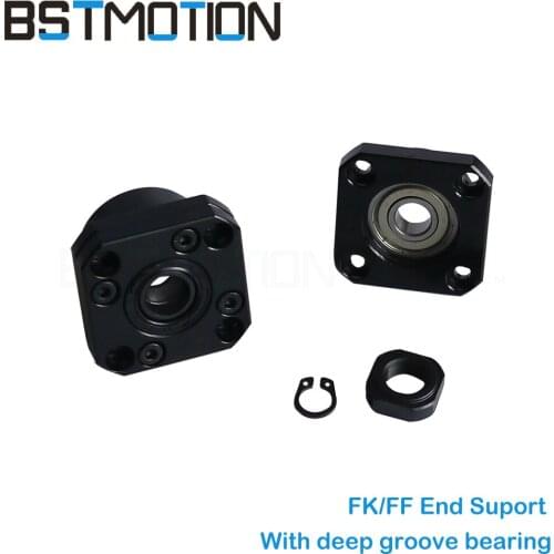 Ball Screw End Support Unit 3set/lot FK10 FF10 FK12 FF12 FK15 FF15 FK20 FF20 Support Block Bearing for ball screw