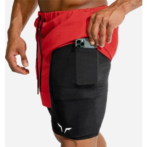 2020 Summer Mens Casual Shorts Gym Training Shorts Workout Sports Fitness Men Lined Running Shorts Drawstring Camo Shorts