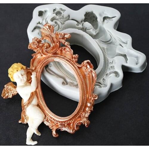 Retro Angel Frame Silicone Mold Fondant Mould Cake Decorating Tool Chocolate, Gumpastes Mold, Sugarcraft,Kitchen Gadgets