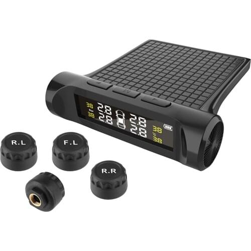 TPMS Tire Pressure Monitoring System Tire Position Exchange Real Time Pressure & Temperature Alerts Smart LCD Display