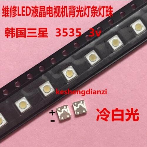 SAMSUNG LCD TV repair led backlight strip light strip TV 3537 lamp beads 3535 cool white 1w 3v FOR/3000PCS