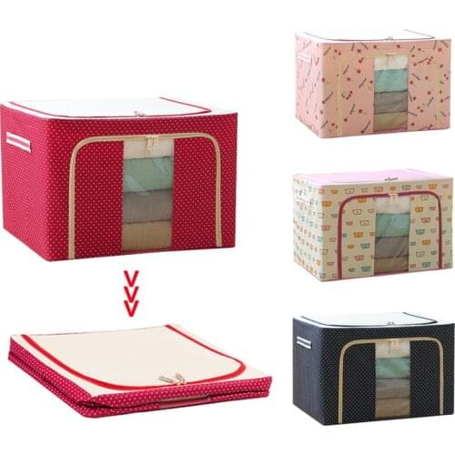 Clothes Quilt Storage Box Oxford Cloth Storage Box Folding Wardrobe Fabric Extra Large Storage Box