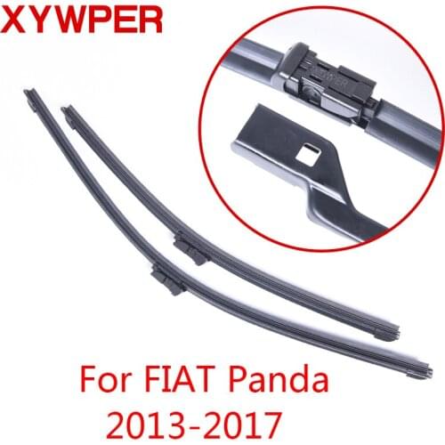 XYWPER Wiper Blades for Fiat Panda 2013 2014 2015 2016 2017 24"&15" Car Accessories Soft Rubber Car Windshield Wiper Blades
