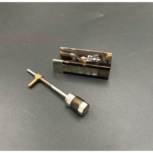High quality advanced 1 pcs 4/4 violin bow frogs with silver mount #18