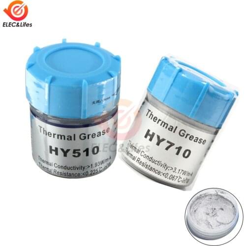 1Pcs HY510/HY710 10g 20g Grey Silicone Compound Thermal Conductive Grease Paste Heatsink For CPU GPU Chipset Cooling