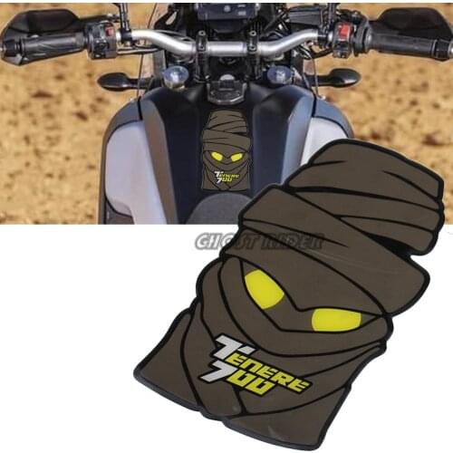 For Yamaha Tenere 700 Tenere700 Motorcycle 3D Edge Gel Fuel Tank Pad Stickers Gas Fuel Oil Tank Protective Accessories Decals