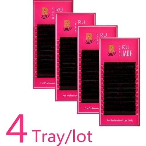 4 Tray/Lot False Eyelashes 8-15mm Mix Natural Soft Silk Lash Extension Individual Eyelashes Faux Russian Volume Lashes Cilios