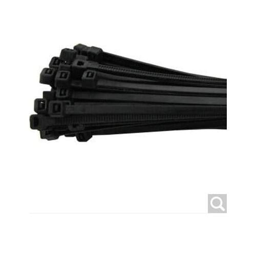 500 250PCS 4x150 180 200 250 300 350 mm Black white Yatai Brand plastic self-locking nylon cable tie plastic ribbon installed