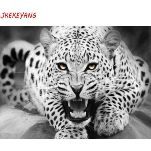 5D DIY square/round Diamond Painting leopard Cross Stitch Diamond Embroidery Pattern Rhinestone J2001