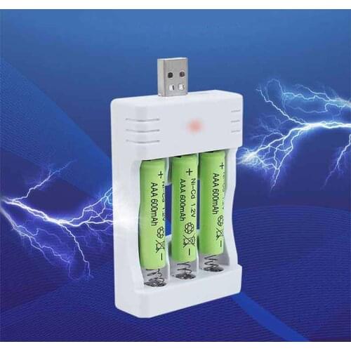 3 Solts Battery Charger Adapter USB Plug Battery Charger For Universal AA/AAA Rechargeable Batteries Power Accessories