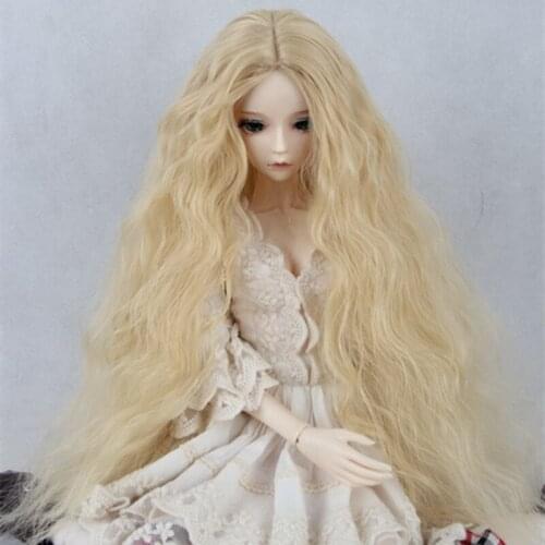BJD / SD Doll Wigs Vampire / Chloe Male / Female Dolls Gold Long Curly 1/3/1 / 1/6 Immediately shipped