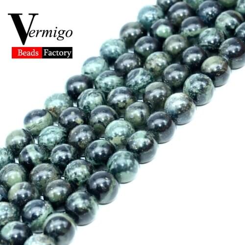 Natural Stone Beads Rhyolite Jaspers Round Loose Beads For Jewelry Making 6 8 10mm Diy Bracelet Necklace Spacer Pearl Beads 15