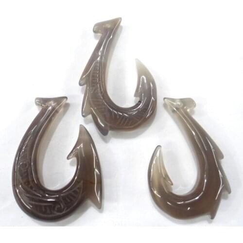 31mm high quality natural stone Grey agate Flower smoke pendant for diy Jewelry making necklace Accessories wholesale1pcs