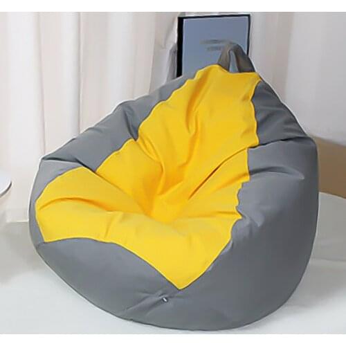 Levkme Lounger Seat Bean Bag Puff Asiento Lazy BeanBag Sofas Cover without Filler Couch Tatami Chairs Covers XF1029-15