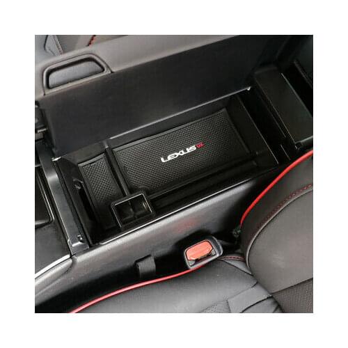 Black Interior Armrest Storage Box Holder For Lexus UX UX200 UX250h 2019 - 2020