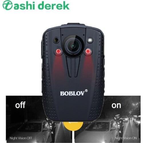 GPS+128GB AIT 1296P Infrared Body Worn Camera Positioning Wearable Video Camcorder 2inch Screen Police Portable Recorder