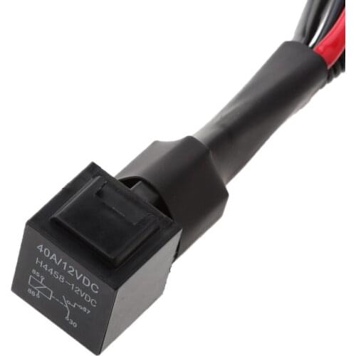 HB4 H8 Headlight Relay Wiring Harness System Socket Plug Circuit Connection