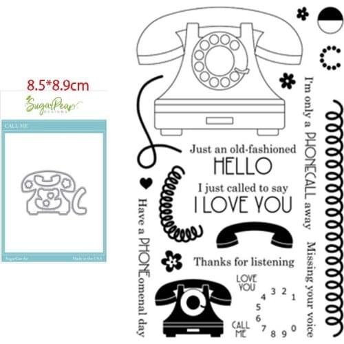 Classic phone Troqueles de corte de metal scrapbooking stamps and dies Metal cutting dies for scrapbooking Dies scrapbooking