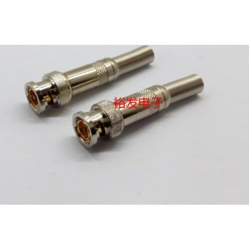5pcs BNC connector pure copper type A high quality welded Q9 head monitoring video connector 75-5 with spring