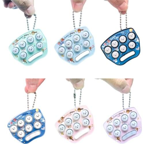 N7ME 1Set Whac-A-Mole Handhold Game Toy Electric Smart Whack Game with Light Music