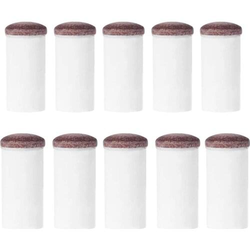 5pcs/set 11mm/ 13mm Slip-on Pool Cue Tips Plastic Snooker Cue Ferrule Billiard Accessories For Billiards Fans Entertainment