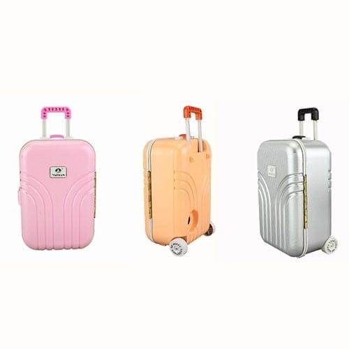 New Fashion Travel Suitcase Doll Accessories Wear fit for American Girl 46cm Baby Doll Gift