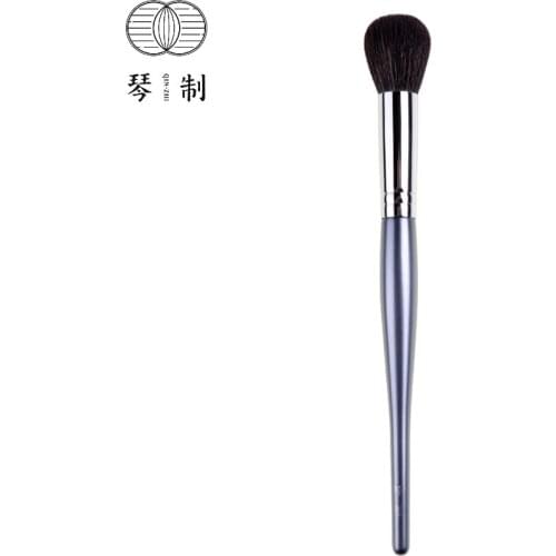 QINZHI Professional Handmade Make Up Brush 198 Round Contour Blush Brush Soft Saikoho Goat Hair Synthetic Fiber Makeup Brushes