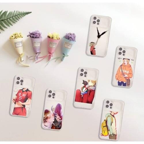 Kenma Kozume Of Haikyuu anime Phone Case Transparent for iPhone 7 8 11 12 se 2020 mini pro X XS XR MAX Plus