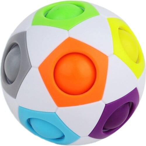 Rainbow Ball Toys 12 Holes Rainbow Ball Early Educational Toys For Children Learning Play House Indoor Outdoors Game Toy