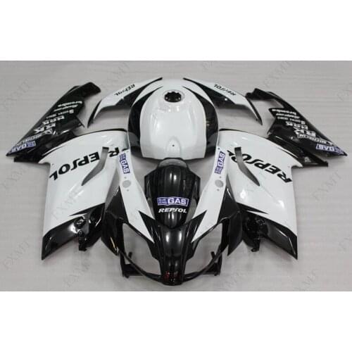RS 125 2010 Fairing RS 125 2007 Fairing for Aprilia RS125 2006 - 2011 Motorcycle Fairing Black White Repsol
