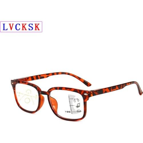 Blue Light Blocking Progressive Reading Glasses for Women Men Computer Goggle Presbyopia Eyeglasses Magnifier +1.0~+3.5 N5