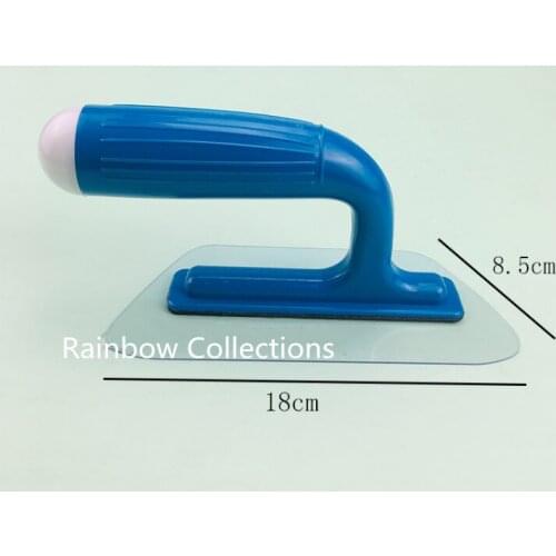 High quality 180*85mm Plastic transparent elastic plaster trowel construction concrete spatula tool for Art painting tools