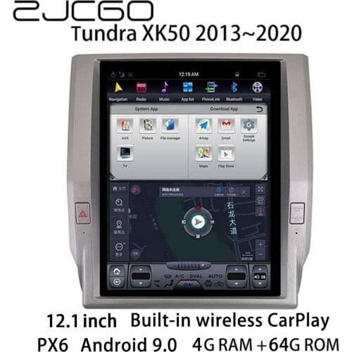 Car Multimedia Player Stereo GPS DVD Radio Navigation Android Screen Monitor for Toyota Tundra XK50 2013~2020