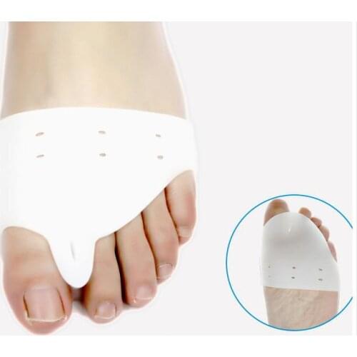 1pair=2ps Daily use Silicone Gel foot fingers Toe Separator thumb valgus protector Bunion adjuster Hallux Valgus Guard feet care